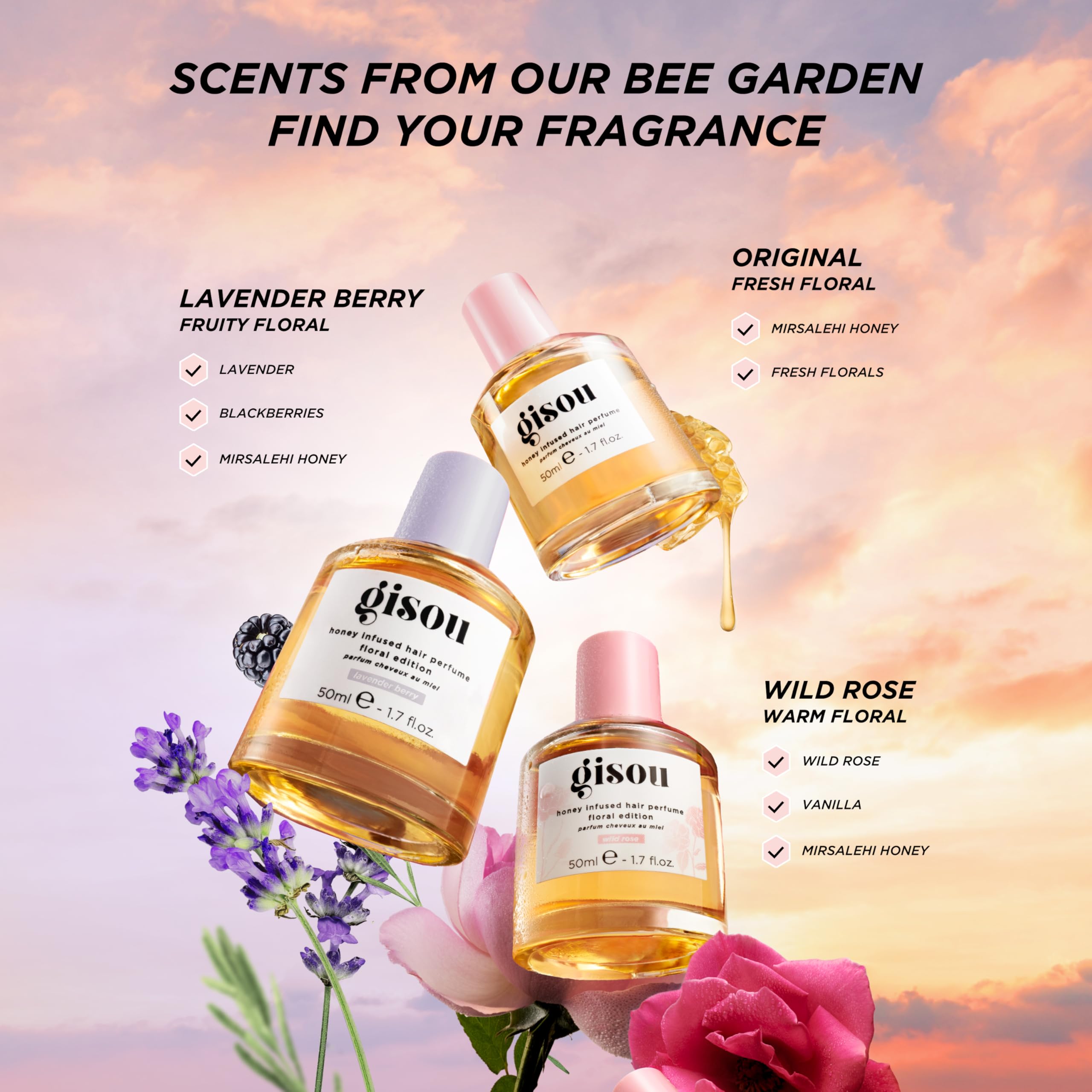 Gisou Mirsalehi Honey and Argan Oil label hints moisture boost.