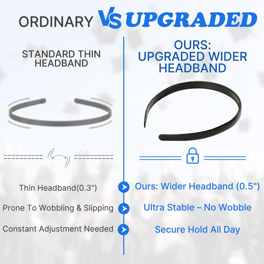 GIURKUU cap toss moment supported by secure headband stability.