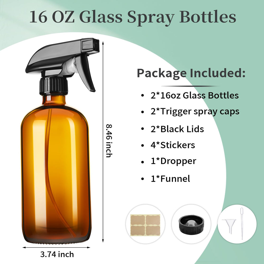Closeup of GIVAMEIHF amber glass bottle showing thick glass and airtight seal.