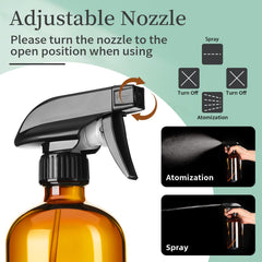 GIVAMEIHF three black trigger nozzles compatible with the bottles