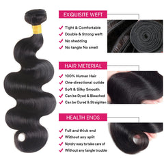 GIVEAMBW 12A Brazilian body wave 20in bundles for fuller length and versatile looks