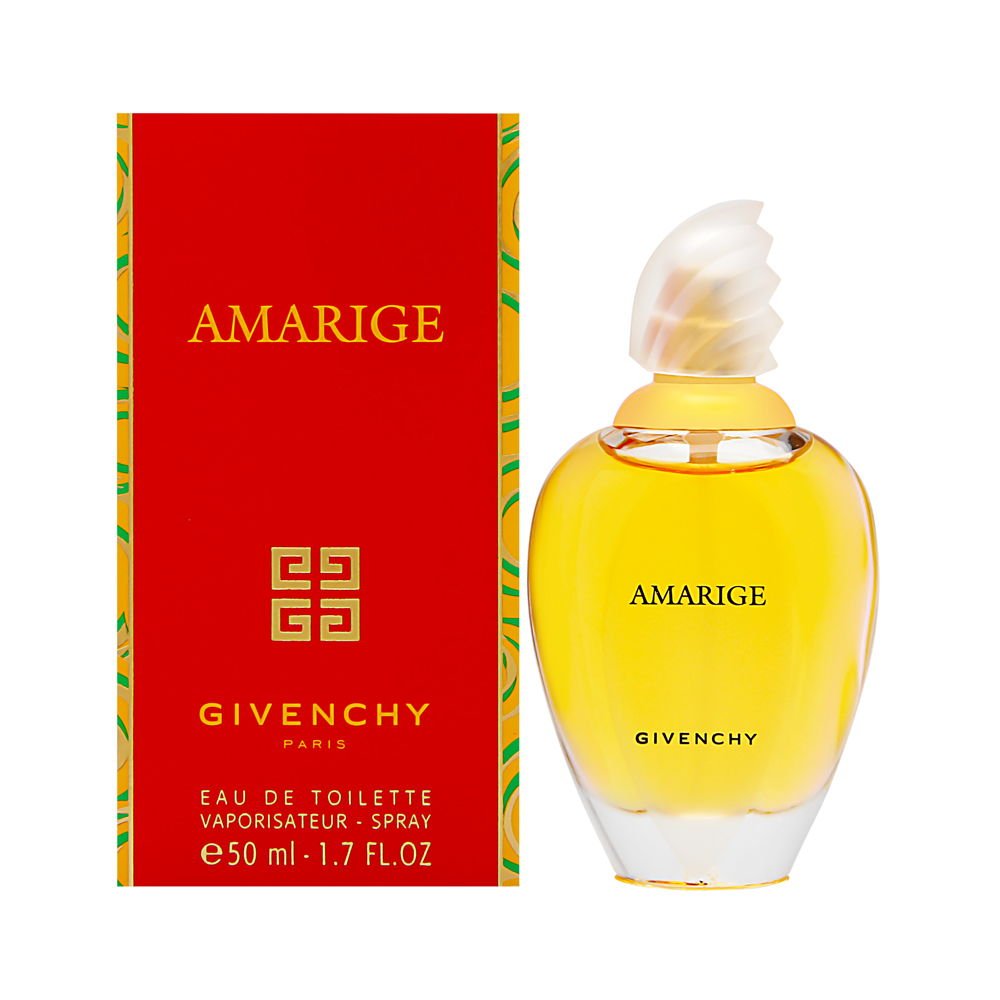 Givenchy Amarige EDT bottle highlighting violet and mimosa notes for daily chic