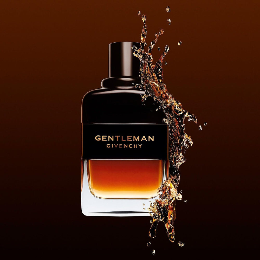 Givenchy Gentleman Reserve Privee EDP application on skin for lasting presence.