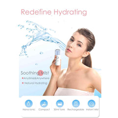 GIVERARE Nano Facial Steamer 30ml tank detail indicates ample reservoir for sessions.