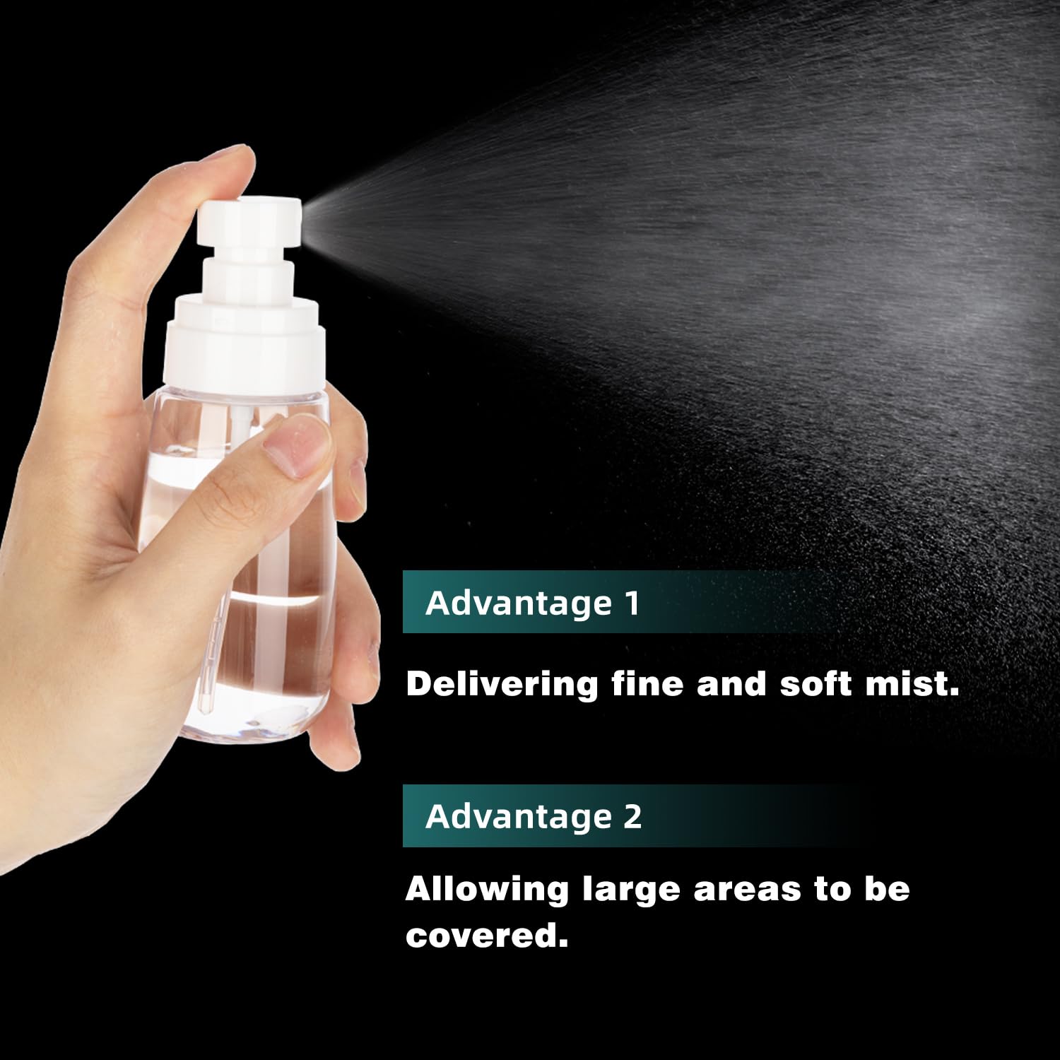 GIVITASOT travel spray bottle with a tight seal to prevent leaks.