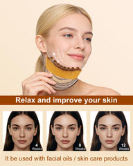 GIVTIQY ergonomic handle shown for comfortable at-home facial massage.