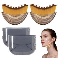GIVTIQY lymphatic contour face brush for precise contouring and puffiness support.