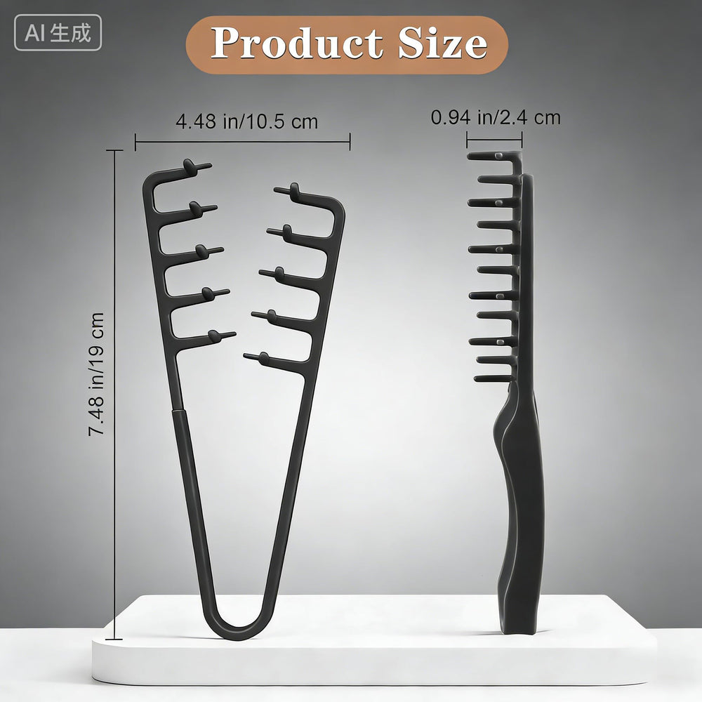 GJN comb set fine-teeth for detangling and precise styling