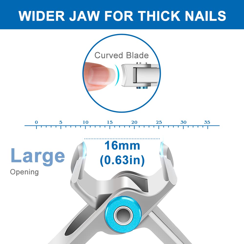 GJNL heavy-duty nail clippers with a 3.54-inch lever to reduce effort.