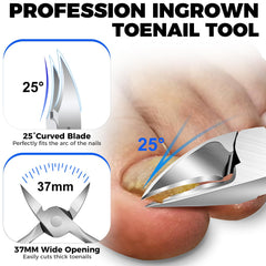 GJNL ergonomic non-slip handles improve grip and control.