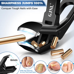 GJNL toenail clippers long handle reduces effort for seniors.
