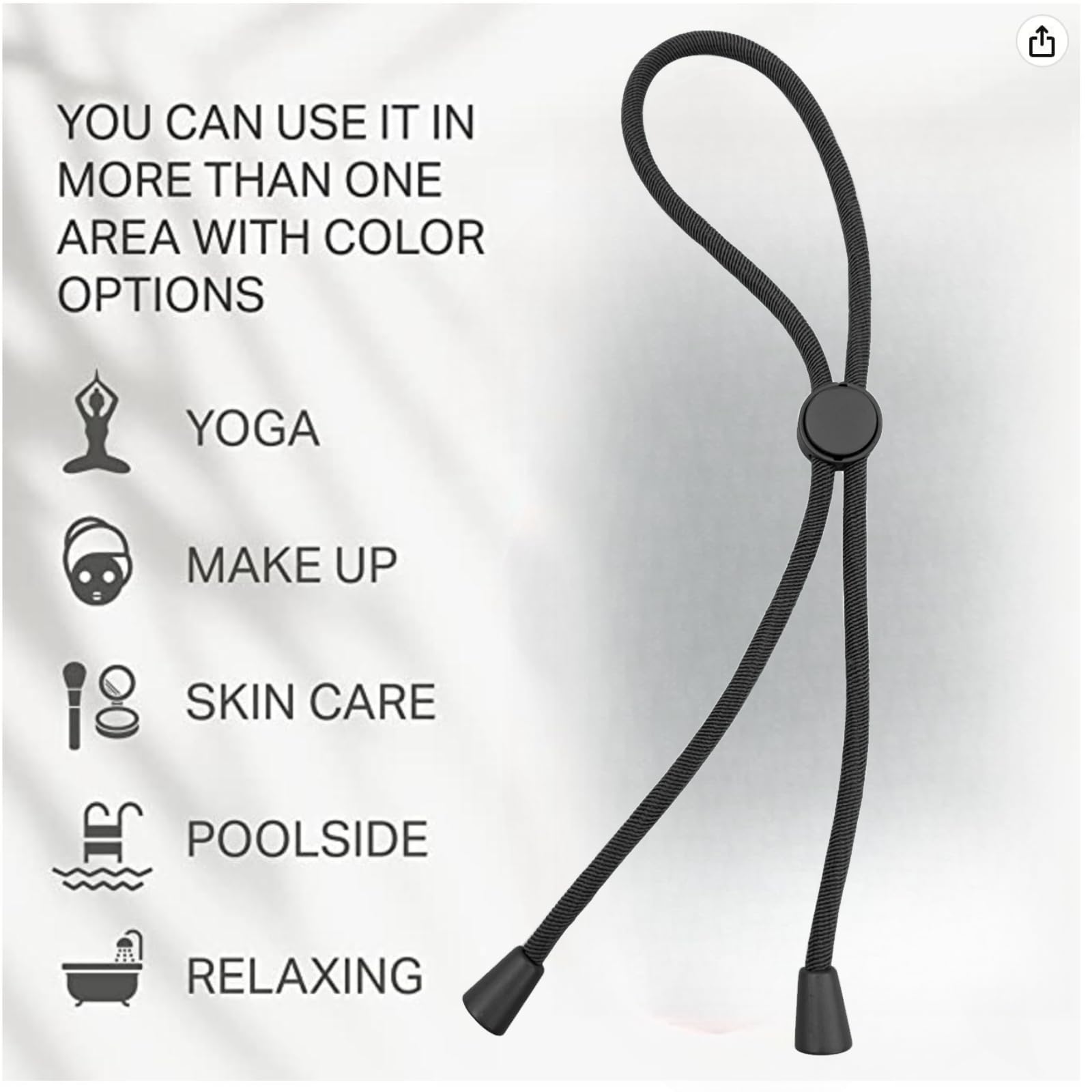 GJRR adjustable hair ties DIY length, easy to customize for your hairstyle.