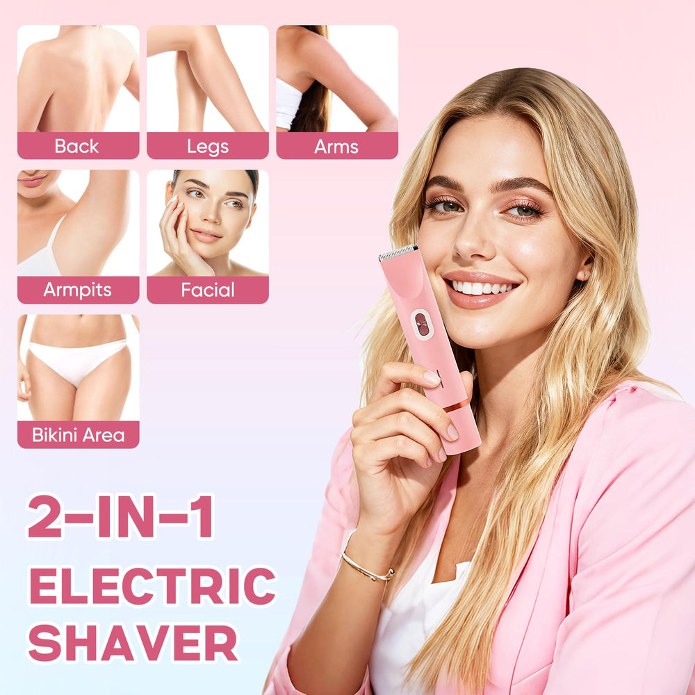 GJX body and face remover with dual-head design for effortless grooming