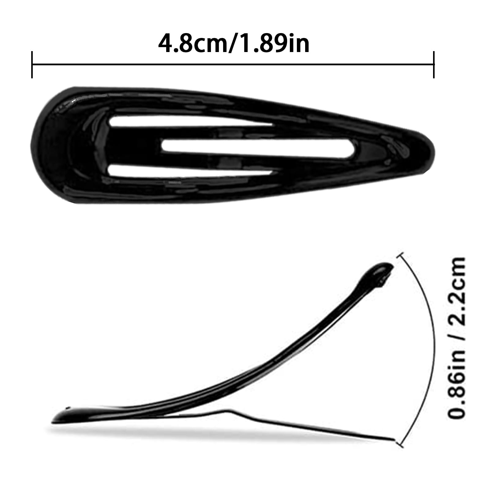 GKETN heavy coated metal clip closeup showing durable finish and easy opening for various hair types