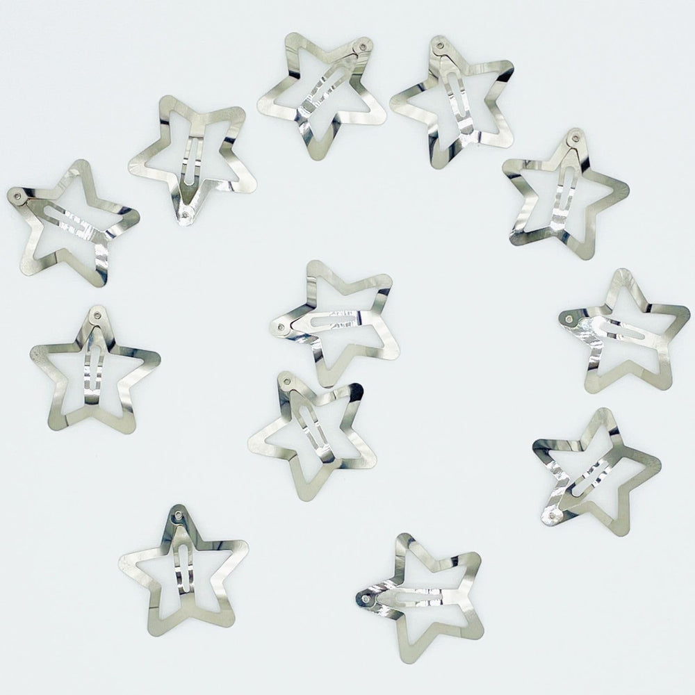 GKETN horquillas estrella para peinados variados, compatibles con trenzas y flequillos.