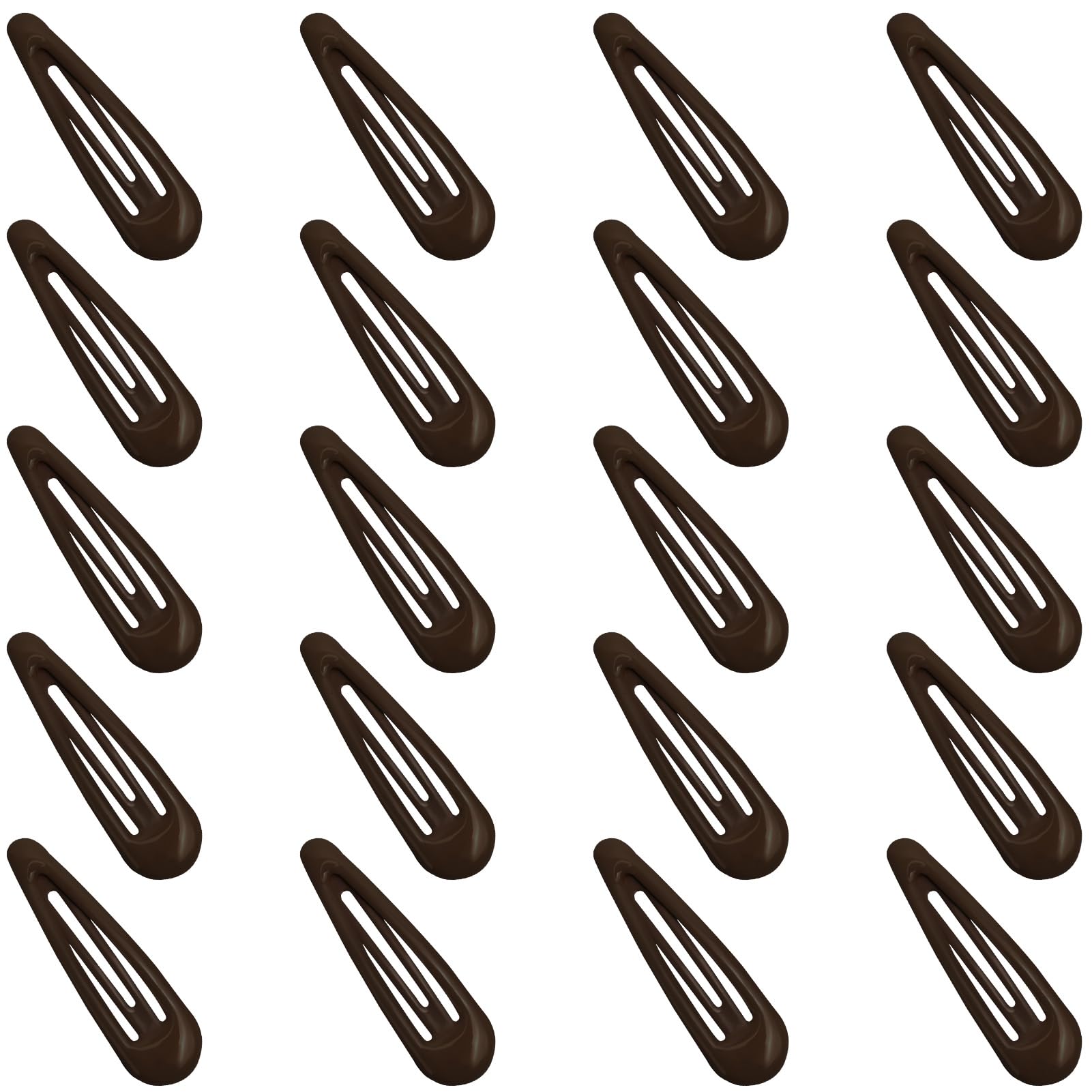 GKETN water drop snap clip in brown finish offering secure hold for ponytails and braids