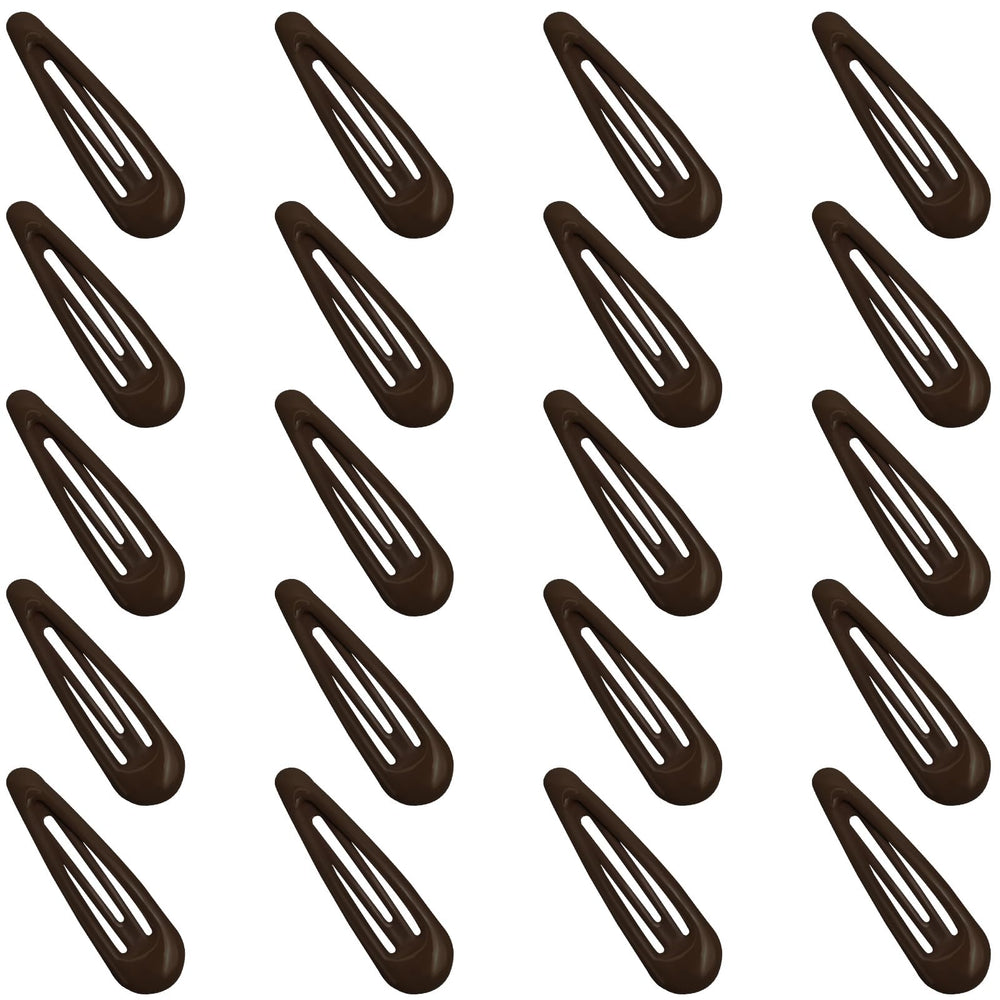 GKETN water drop snap clip in brown finish offering secure hold for ponytails and braids