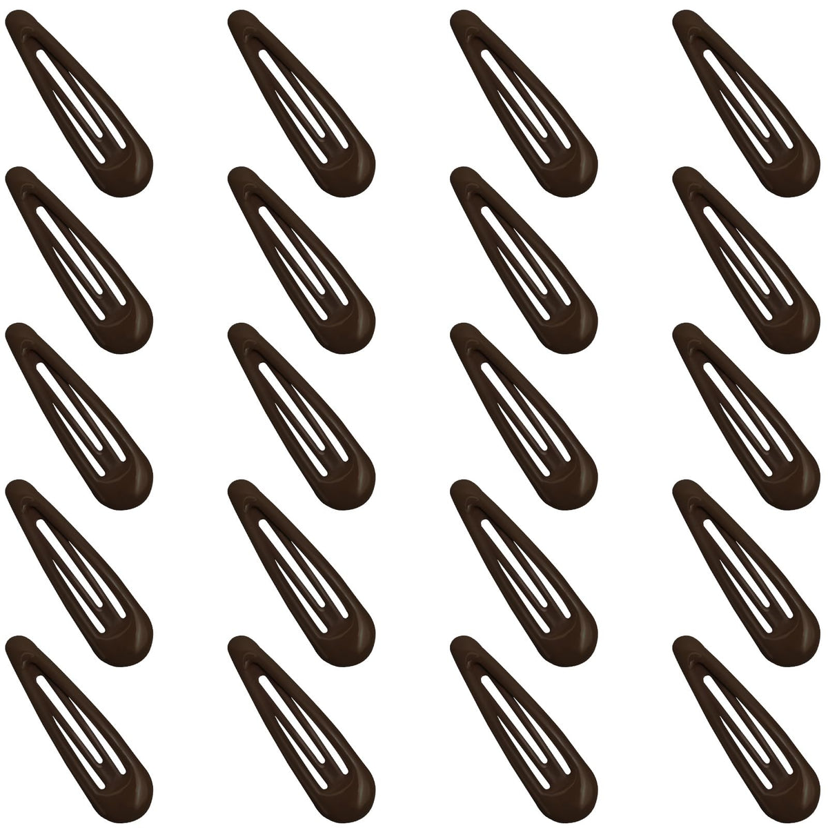 GKETN water drop snap clip in brown finish offering secure hold for ponytails and braids