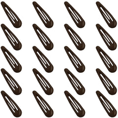 GKETN water drop snap clip in brown finish offering secure hold for ponytails and braids