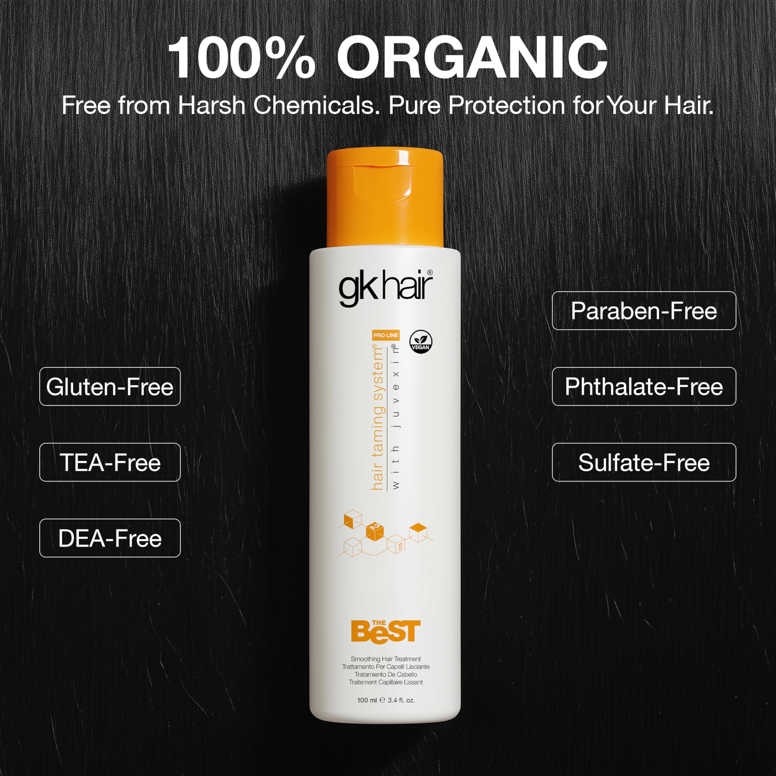 GK HAIR bottle pump dispenser for easy, mess-free use
