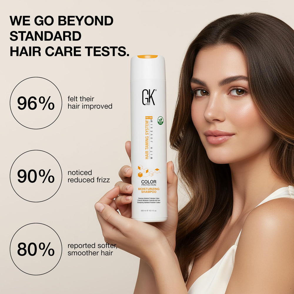 GK Hair cruelty-free seal ensuring ethical, dye-free care.