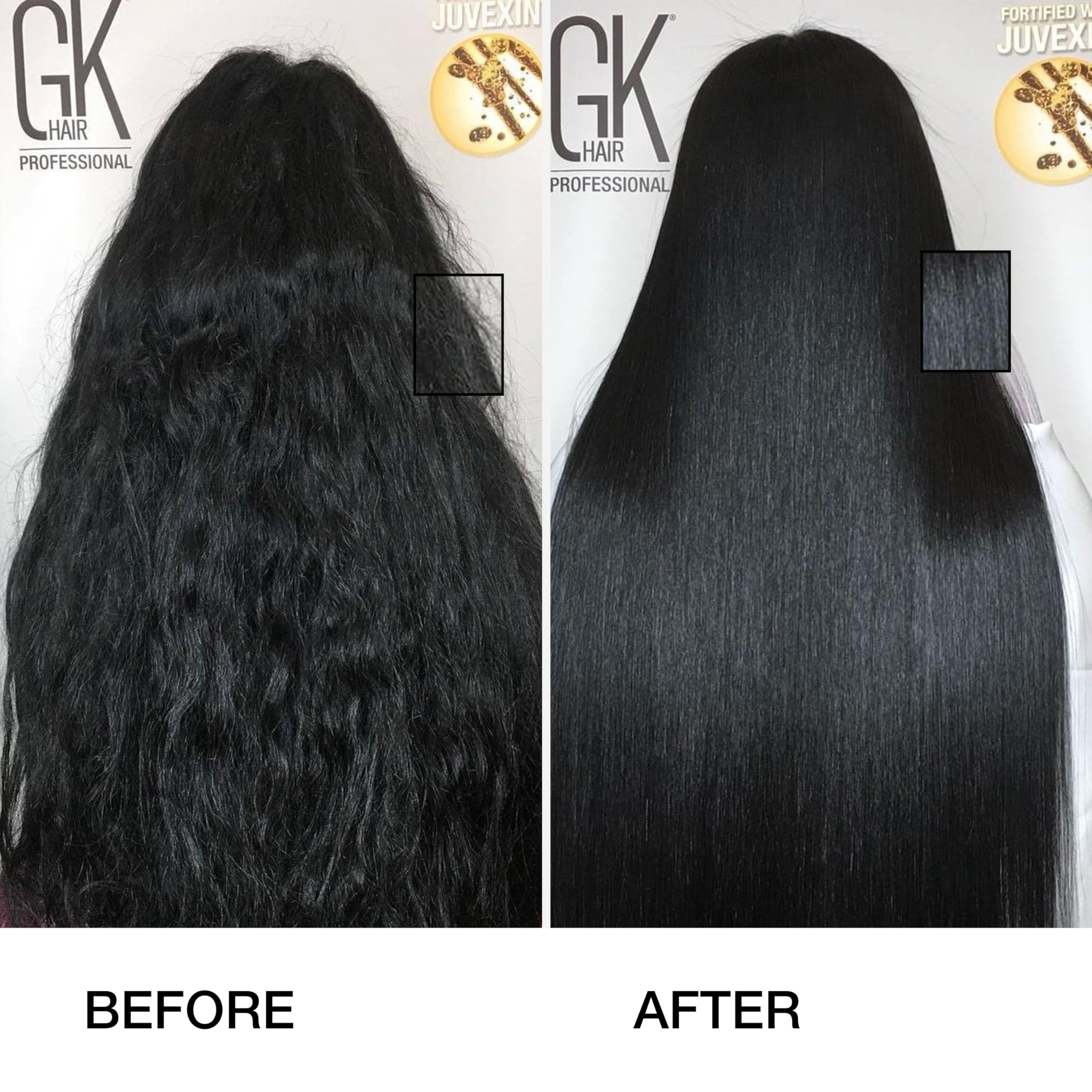 GK HAIR damaged hair nourishment in action with keratin formula