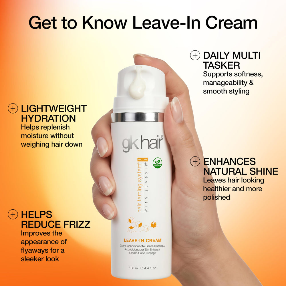 GK HAIR offers lightweight heat protection during styling