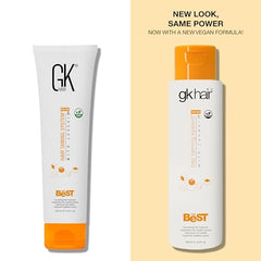 GK HAIR keratin cream texture close-up highlighting rich formula
