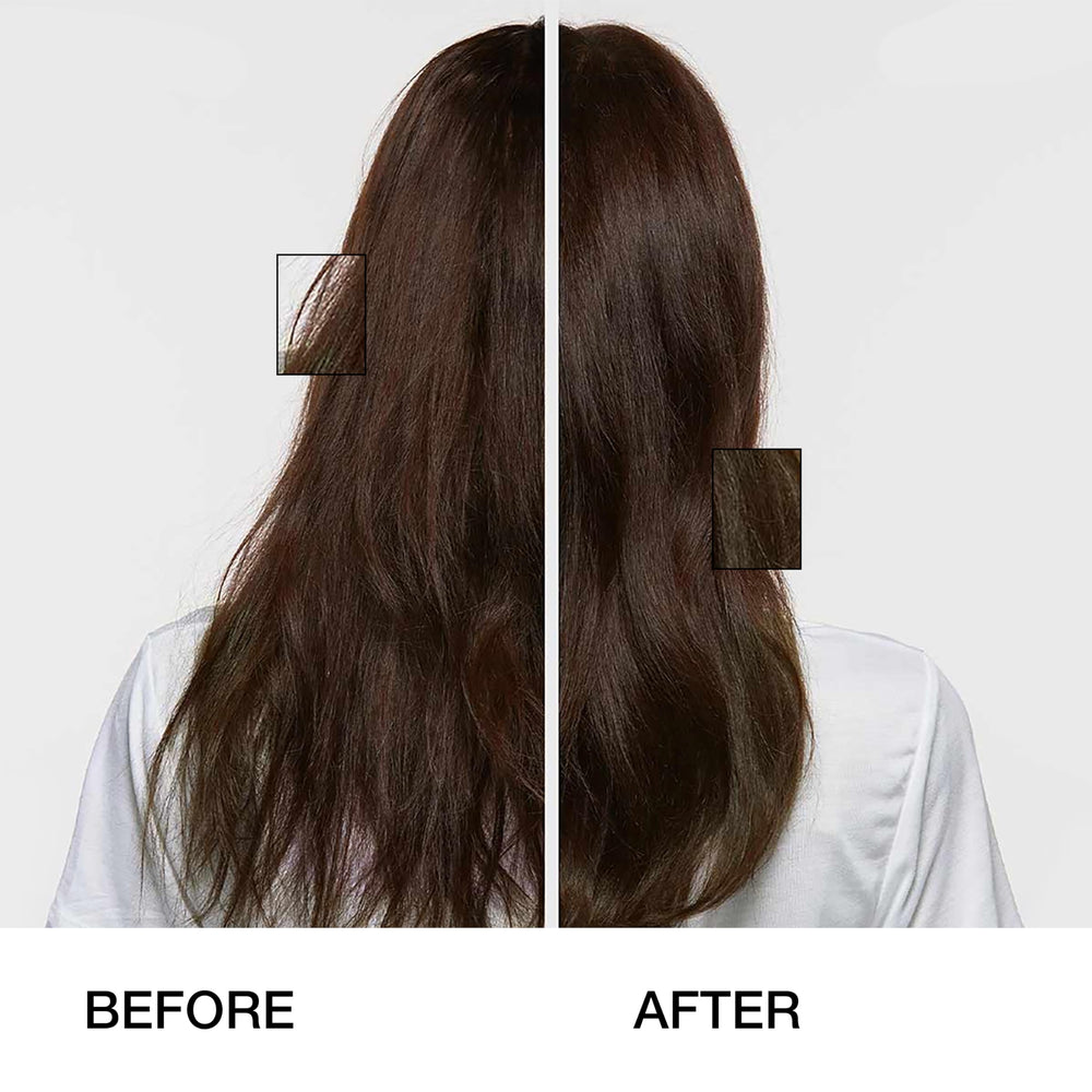 GK HAIR mask application on hands demonstrates even distribution and smooth feel.