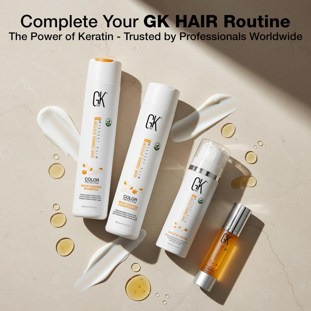 GK HAIR Oil on dry damaged hair adding luster