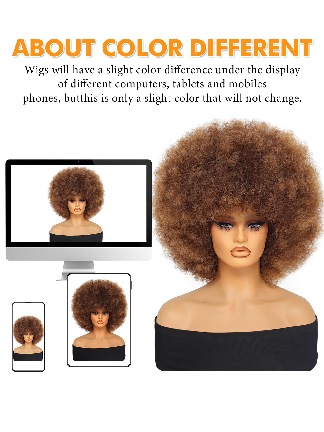 GKtineke Afro Wig 14 inch care tips included for easy maintenance.