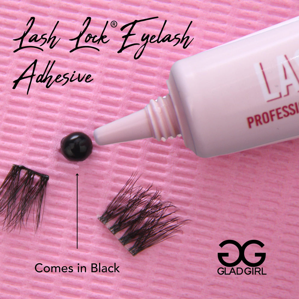 GladGirl low-fume lash glue provides gentler comfort for delicate eyelids