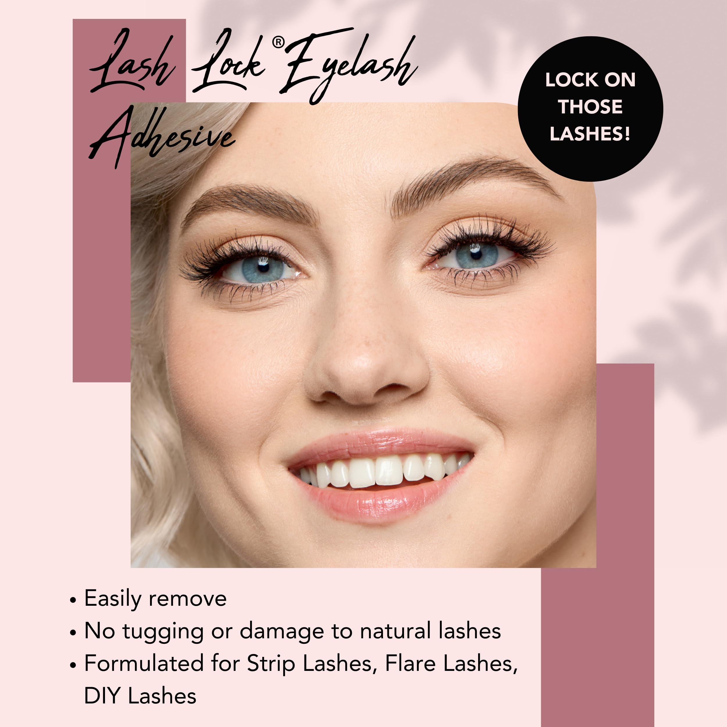 GladGirl waterproof lash glue offers sweatproof, all-day wear for active days