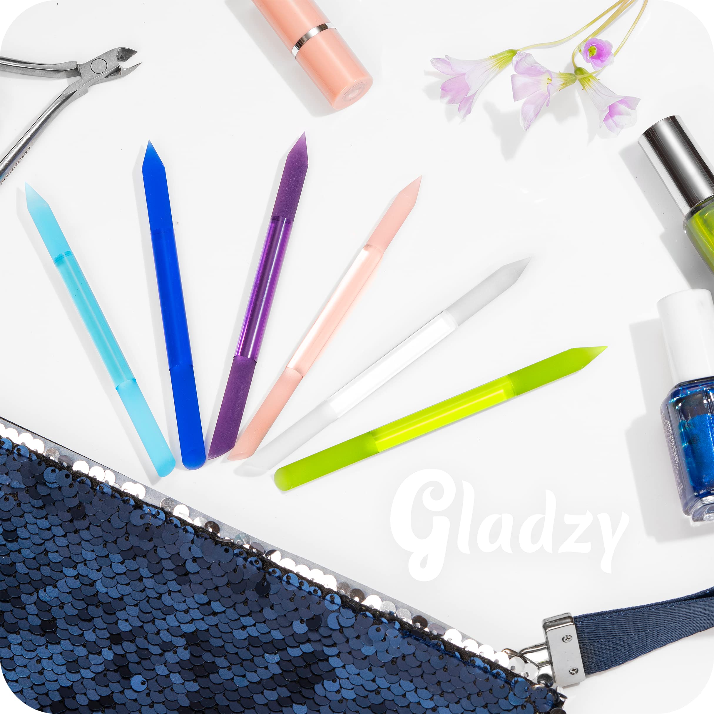 GLADZY Glass Cuticle Pusher ideal for professional or home use.