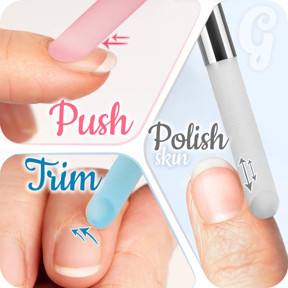 GLADZY Glass Cuticle Pusher washable and reusable for sustainable care
