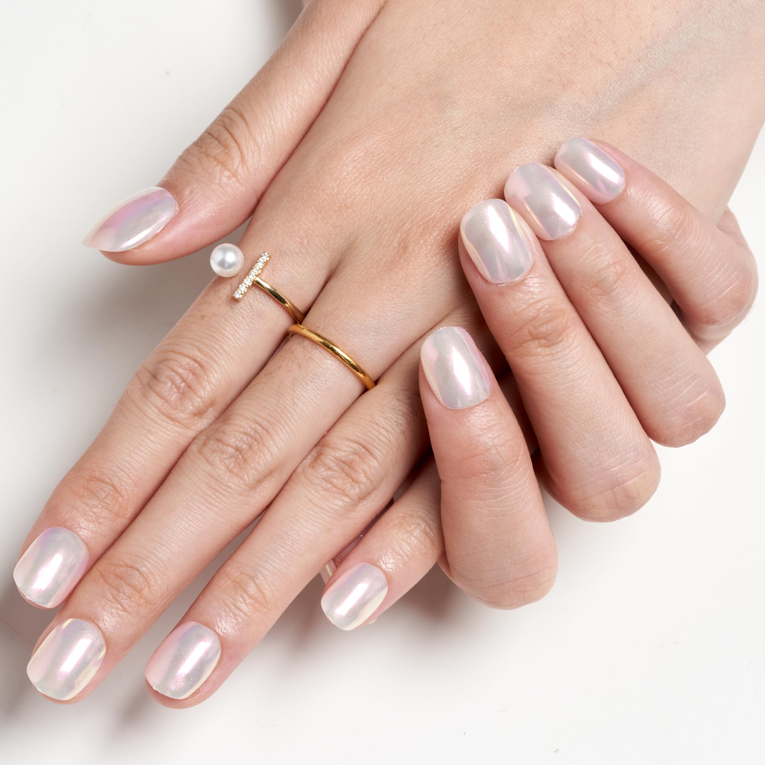 GLAMERMAID set completo de 24 uñas con adhesivos para aplicación rápida