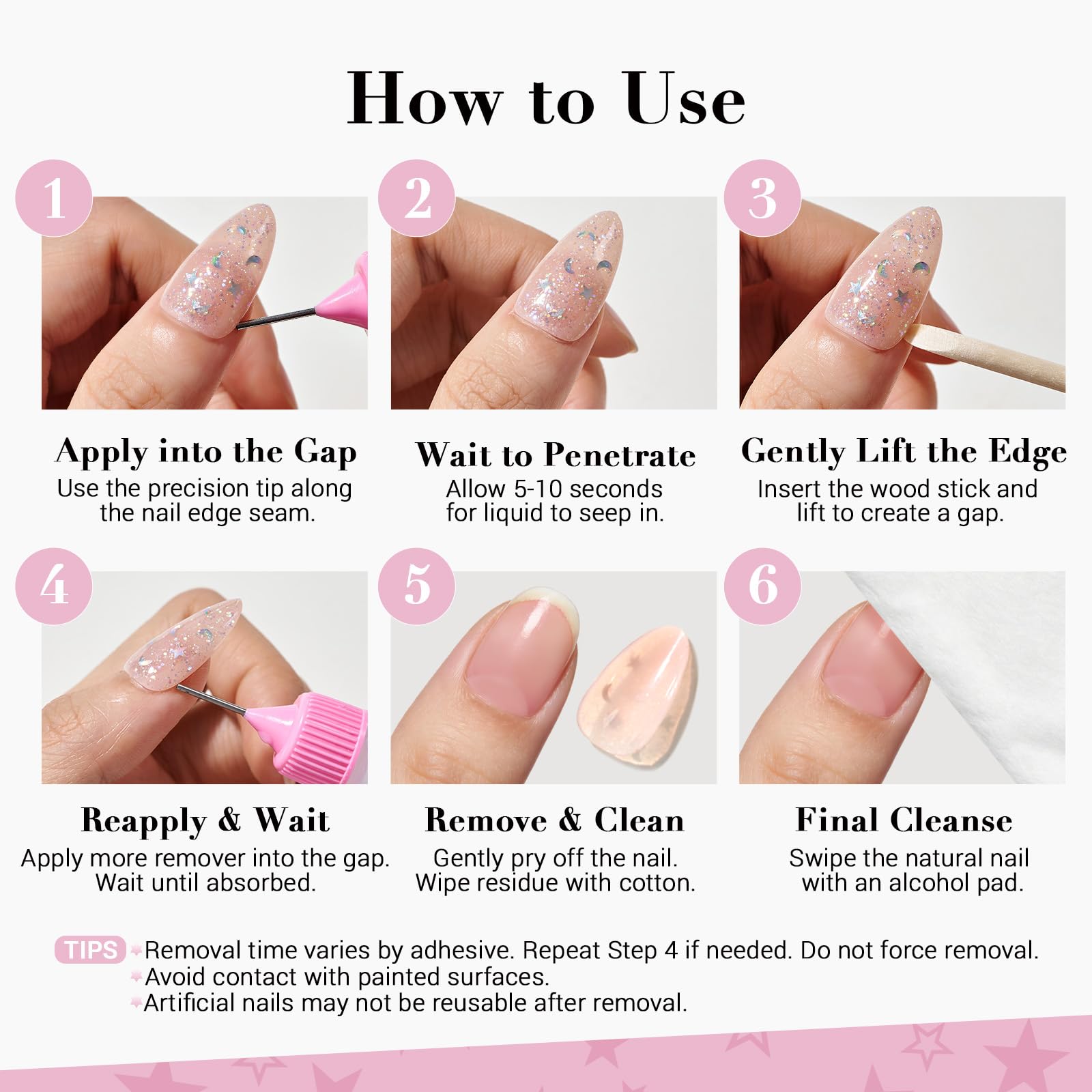 GLAMERMAID: indicaciones de uso para evitar dañar cutículas y superficies