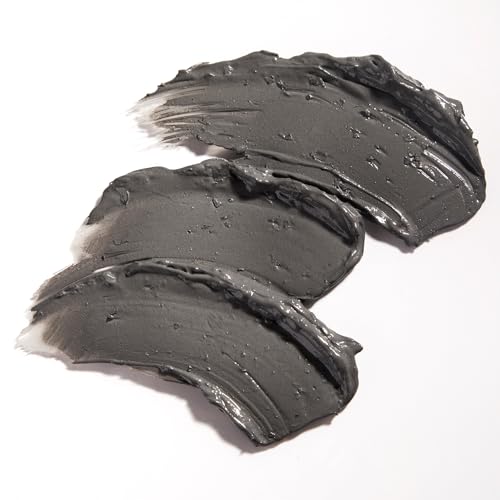 Glamglow SUPERMUD mask application showing clearing action on problem skin.