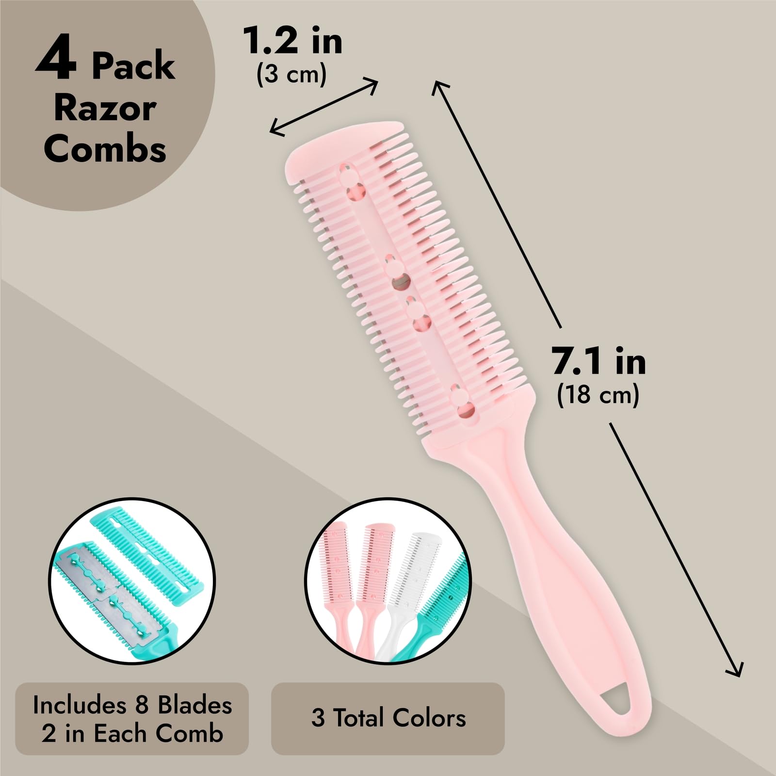 Glamlily razor blade close-up shows sharp blades for clean cuts.