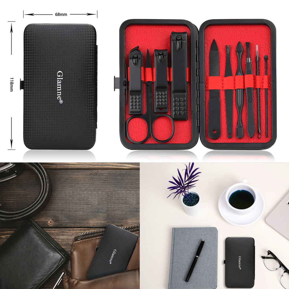 Glamne travel-friendly kit fits neatly in your bag.