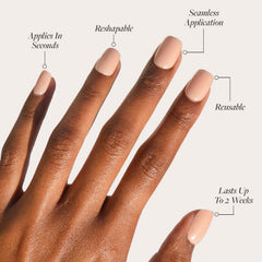 Glamnetic GLAMZILLA nails on-hand application demonstrates quick, clean fit