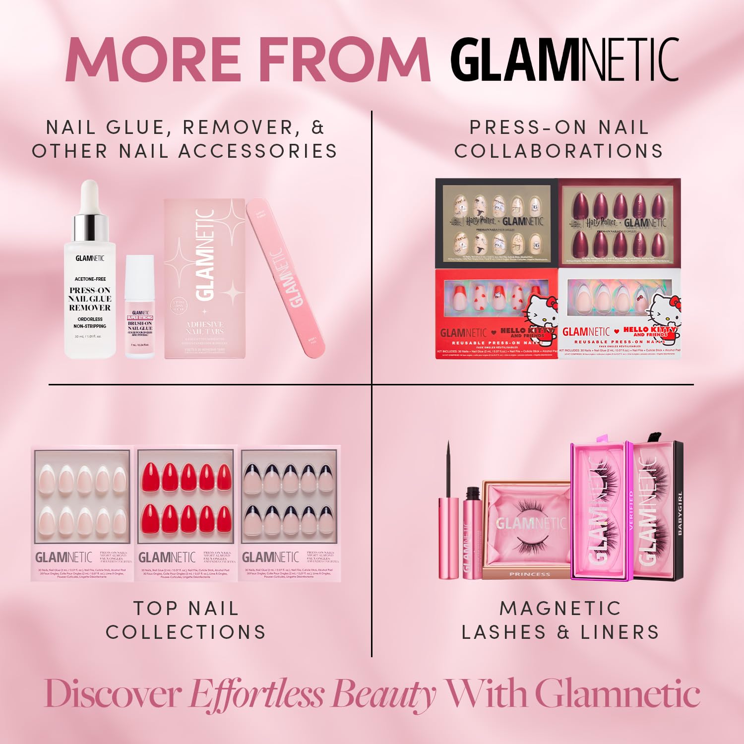 Glamnetic GLAMZILLA nails storage box keeps nails organized for reuse