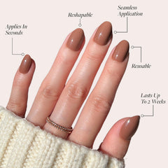 Glamnetic uñas de alta durabilidad con brillo duradero hasta dos semanas.