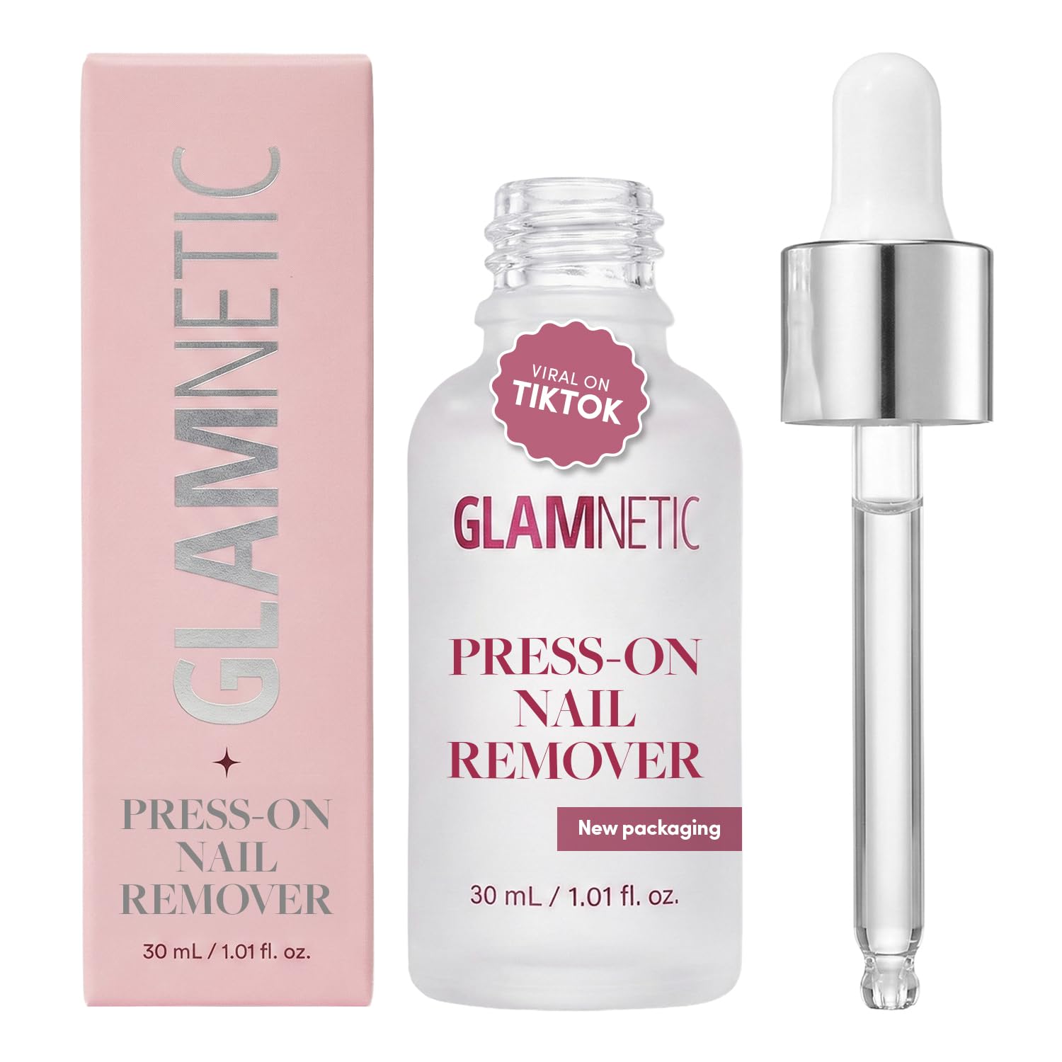 Glamnetic Remover: botella de serum sin olor para retirar uñas de forma suave.