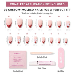 Glamnetic Ruby Ribbons durabilidad de hasta dos semanas, uso diario.