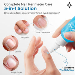 Glamonade 15-second dissolver action image suggesting rapid cuticle removal.