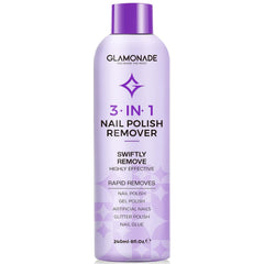 Glamonade acetone nail polish remover bottle 8oz for professional polish removal