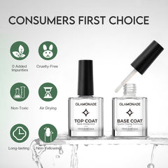 Glamonade: enfoque en la base para adherencia y protección de uñas.