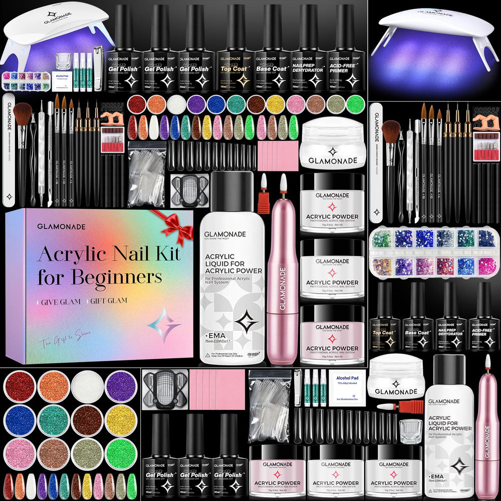 Glamonade beginner kit overview showing all-in-one setup for at-home practice.