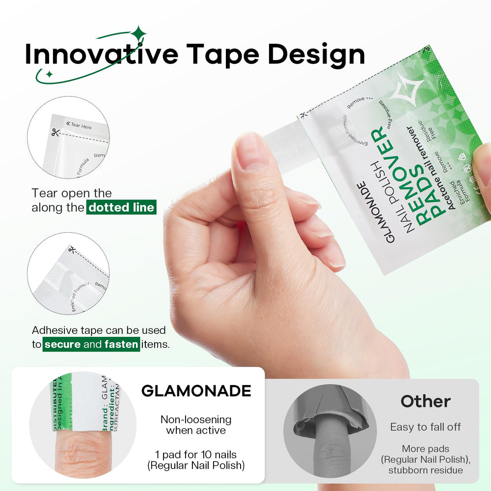 Glamonade capa de aluminio mantiene la humedad dentro del pad.